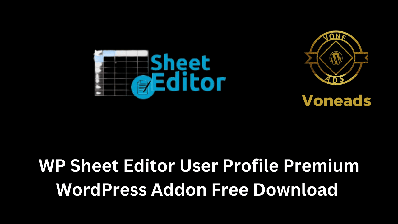 WP Sheet Editor User Profile Premium WordPress Addon